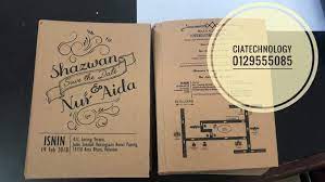 Printed on an 'oatmeal' shade of recycled kraft paper matching kraft envelopes also available. Kad Kahwin Kraft Size 4 X 6 15sen Kad Kahwin Kraft Notebook