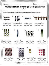 Multiplication Using Arrays Worksheets Array Worksheets Multiplication Math Worksheets