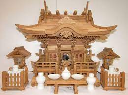 神棚 ｹﾔｷ 陽明造り三社 小 金沢の仏壇なら笠間仏壇 公式サイト 神棚 仏壇 モダン 神棚