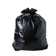 7-10 GAL, HDPE, 24X24, 8MIC,  1000/CS, BLACK