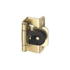 Super fast shipping from michigan! Amerock Cm87193 Functional Hardware Single Demountable Self Closing Partial Wrap Hinge 1 2 Inch Overlay Bright Brass