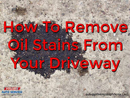 What you should do instead is use a product that is designed to naturally break down the oil, without all of the elbow. How To Remove Oil Stains From Your Driveway