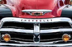 Image result for Medium Red 1955 Truck