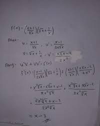 Turunan fungsi trigonometri yaitu proses matematis untuk menemukan turunan pada suatu fungsi trigonometri ataupun tingkat perubahan terkait dengan suatu variabelnya. Turunan Pertama Fungsi F X X 1 X X 1 X Brainly Co Id