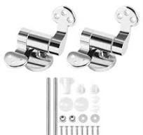 Toilet Seat Hinge 1Pair Replacement Stainless Steel Hinges for All Cover  Lid Soft Close Fittings