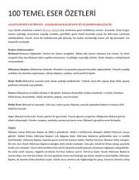 100 Temel Eser Ozetleri By Limitsizindir Issuu