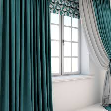 Free for commercial use no attribution required high quality images. Turquoise Curtains A Roman Shade With A Geometric Pattern And The Window Layouts 3d Model 15 Obj Max Free3d