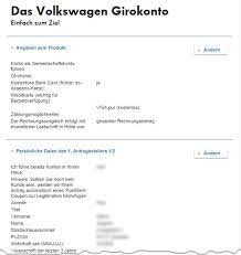 1.2 notes and important messages Volkswagen Bank Visa Card Pur Im Test
