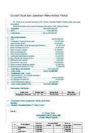 Bima nampak perbedaan saldo yaitu menunjukan jumlah sebesar rp 1 035 000. Contoh Soal Dan Jawaban Rekonsiliasi Fiskal
