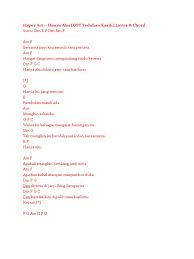 Berikut ini yang (mungkin) masih berkaitan dengan : Hyper Act Hanya Aku Ost Teduhan Kasih Lyrics Chord