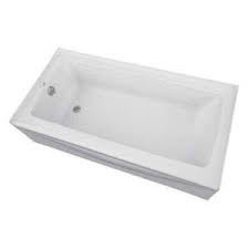 Proflo Pfs6030lskwh White 60 Soaking Bathtub For Alcove Installations With Left Hand Drain And Easycare Acrylic Soaking Bathtubs Soaking Tub Deep Tub