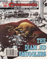 Man caught smuggling 1,000 diamonds by chinese border control after he was spotted 'walking in the smuggler was found walking in weird posture through the customs channel shenzhen officers found over 200 carats of diamonds under his insoles The Diamond Smugglers Commando Comics Wiki Fandom