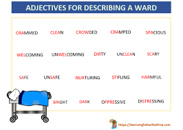 The idea for the describing words engine came when i was building the engine for related words (it's like a thesaurus, but gives you a much broader set of related words, rather than just synonyms). Vocabulary For Describing Hospitals With Pictures And Sentences Level A2 B1 Learn English With Africa