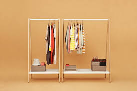 Industrial pipe clothes rack wall mounted, detachable rustic hanging shelves, laundry drying rack, laundry hanger, entryway clothes hanger. Normann Copenhagen Toj Clothes Rack Small White Ash Finnish Design Shop