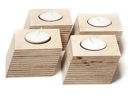 Teelichthalter Aus Holz Von Alessa Auf Dawanda Com Kerzenstander Holz Teelichthalter Holz Kerzenhalter Holz