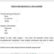 Yang bertanda tangan di bawah ini Contoh Surat Ijin Atau Surat Pernyataan Kegiatan Pembelajaran Tatap Muka Di Sekolah Dari Orangtua Murid Di Masa Pandemi