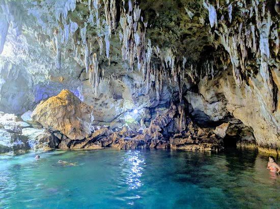 Image result for Hinagdanan cave of Bohol swimming"