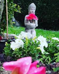 Jardin Statut Bouddha Flowers Buddha Statue Buddha Statue