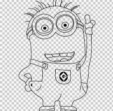 4181 x 6006 jpeg 662 кб. Bob The Minion Stuart The Minion Minions Coloring Book Drawing Png Clipart Angle Black Black And