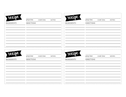 Check spelling or type a new query. Free Recipe Card Template Printable Paper Trail Design