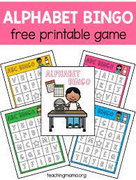 A magnet is a metal object, such as iron, that creates a magnetic field. Alphabet Bingo Game Teaching Mama