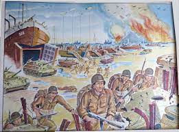 Débarquement du 6 juin 1944 en normandie. Le Debarquement Des Allies En Normandie Le 6 Juin 1944 Ou D Day Affiche Scolaire Affiches Scolaires Affiche Livre D Histoire