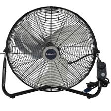 Lasko 20 In High Velocity Floor Or Wall Mount Fan In Black 2264qm The Home Depot