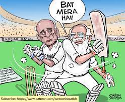Also or formerly known as gujarat stadium, sardar patel stadium established 1982 capacity 132,000 floodlights yes end names adani pavilion end,. Satish Acharya On Twitter Sardar Patel Stadium Is Now Narendra Modi Stadium Sardarpatel Narendramodistadium Cartoon For Patreon Subscribers To Subscribe Https T Co I9eju1a0mj Https T Co Lhf0j7llvt