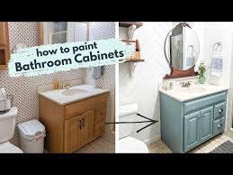 How To Paint Bathroom Cabinets