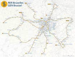 Brussel) is the capital of belgium and one of the three administrative regions within the country, together with flanders and wallonia. Datei Map Of The Rer Bruxelles Gen Brussels Png Wikipedia