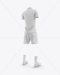 Download Men S Full Soccer Kit With Open Collar Mockup Hero Back Shot In Apparel Mockups On Yellow Images Object Mockups