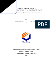 Jurusan paling diminati di polban. Laporan Selling Project Pdf