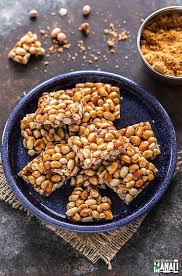 Peanut Chikki Is Indian Style Peanut Brittle Made With Peanuts And Jaggery This Easy Candy Is Very Pop Peanut Recipes Peanut Recipes Snacks Yummy Food Dessert