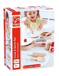 Cuisine en bois, alfons, pour jouer à la dînette. Dinette En Bois Hape Lapouleapois Fr