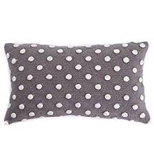 Black And White Accent Pillows Amazon Amazon Com Homier Grey Polka Dot Woolen Pom Decorative Pillow Cover Throw Cushion Case Fo Cushions For Grey Sofa Decorative Pillow Covers Yellow Throw Pillows