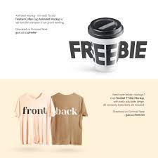 Download T Shirt Animated Mockup In Apparel Mockups On Yellow Images Creative Store