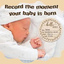 Baby Sign Español Cartel De Nacimiento De Bebé