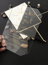 Clear Acrylic Wedding Invitation In 2020 Clear Acrylic Wedding Invitations Acrylic Wedding Invitations Acrylic Invitations