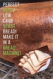 This keto bread recipe will quickly become a favorite. Keto Low Carb Yeast Bread Keto Bread Machine Recipe Best Keto Bread Yeast Bread Machine Recipes