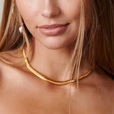 6 watchers 6 watchers 6 watchers. Wide Snake Chain Necklace 14k Gold Filled Herringbone Etsy In 2021 Chunky Gold Chain Chain Choker Necklace Initial Necklace Gold