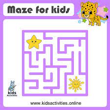 easy mazes for kids free printable kids activities