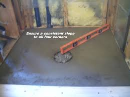 Scene in color film series. How To Create A Shower Floor Part 1 The Floor Elf