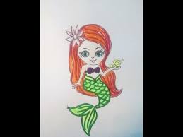 Wie Zeichnet Man Arielle Die Meerjungfrau Chibi Oder Kawaii Bilder Tutorial Youtube