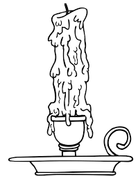 Printable Christmas Coloring Page Melting Candle Coloring Home