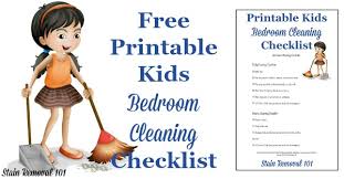 Grab your free printable cleaning checklists by clicking on the pictures below and print them out. Bedroom Cleaning Checklist Help Kids Know Expectations For This Chore