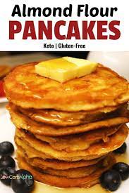 Keto Almond Flour Pancakes Less Than 1g Net Carb Per Pancake Recipe In 2020 Almond Flour Pancakes Low Carb Recipes Dessert Low Carb Breakfast Recipes
