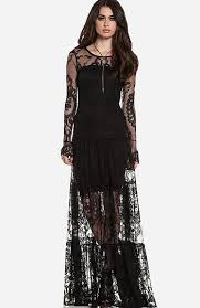 Dailylook For Love Lemons Enchanted Dress In Black Lace Maxi Dress Fashion Dresses