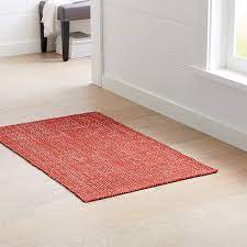 Crate and barrel kitchen rugs. Della Sienna Cotton Flat Weave Rug Crate And Barrel