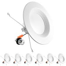 Check spelling or type a new query. Luxrite 5 In 6 In Can Light 14 Watt 5 Color Selectable Dimmable Remodel Integrated Led Recessed Light Kit Baffle Trim 6 Pack Lr23795 6pk The Home Depot