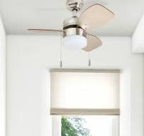 Honeywell Ocean Breeze 30-InchBrushed Nickel Small 3 Blade LED Ceiling Fan  with Light